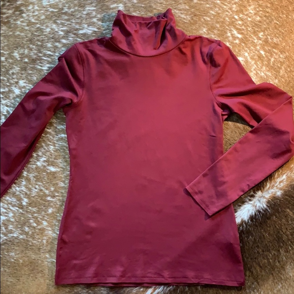 Zara turtle neck wine red S